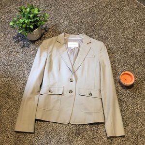 Banana republic cream color blazer women's size 0